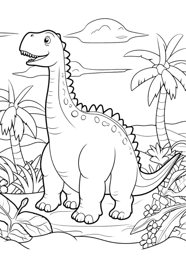 Dinosaurs Coloring Pages – 025