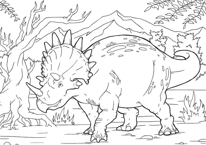 Dinosaurs Coloring Pages – 026