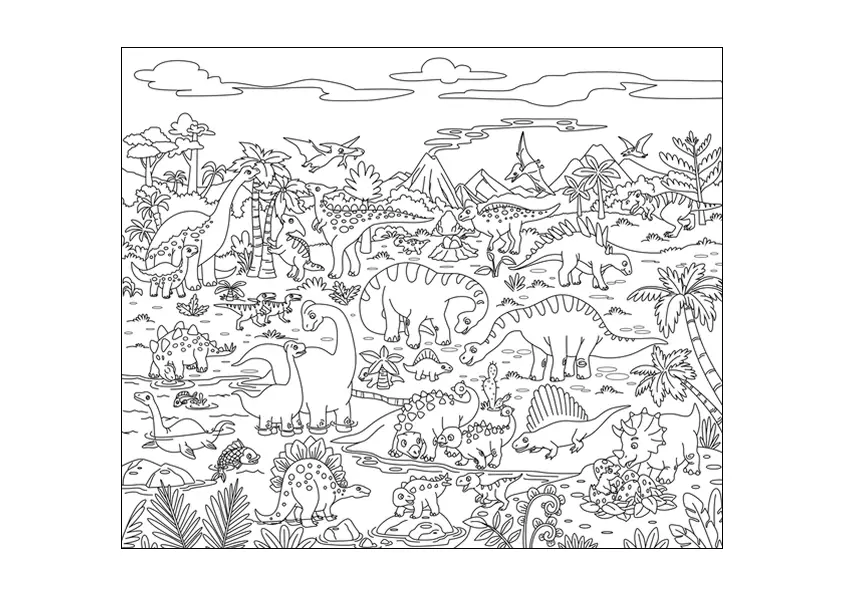 Dinosaurs Coloring Pages – 027