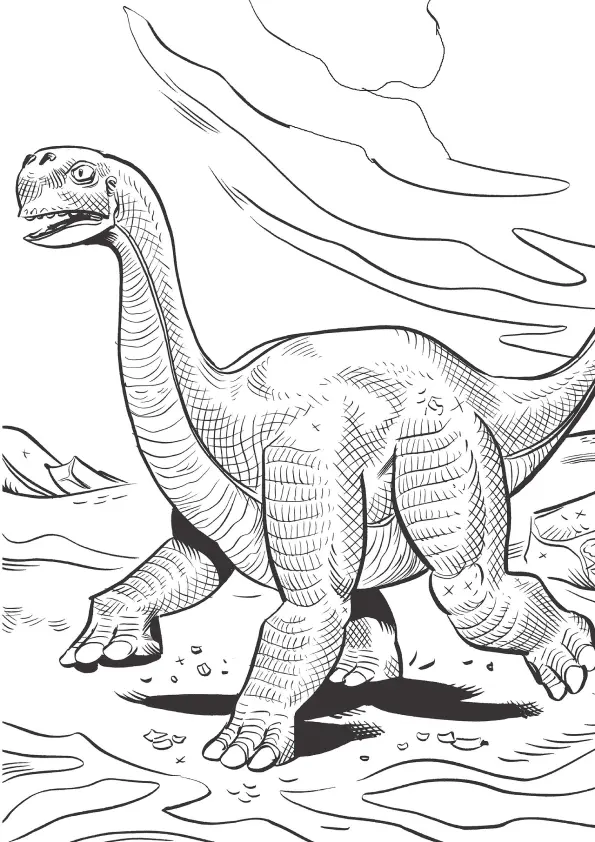 Dinosaurs Coloring Pages – 028