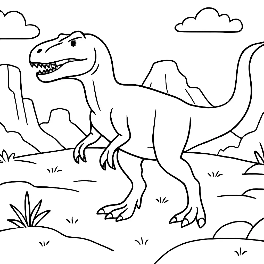 Dinosaurs Coloring Pages – 041