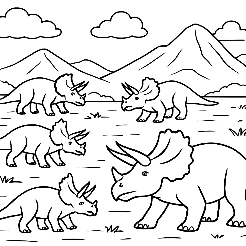 Dinosaurs Coloring Pages – 043
