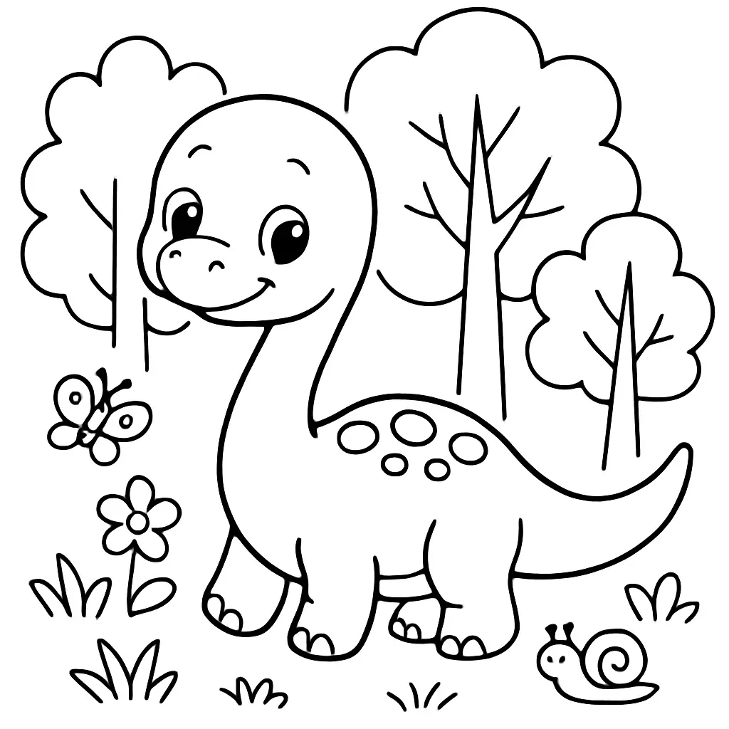 Dinosaurs Coloring Pages – 045