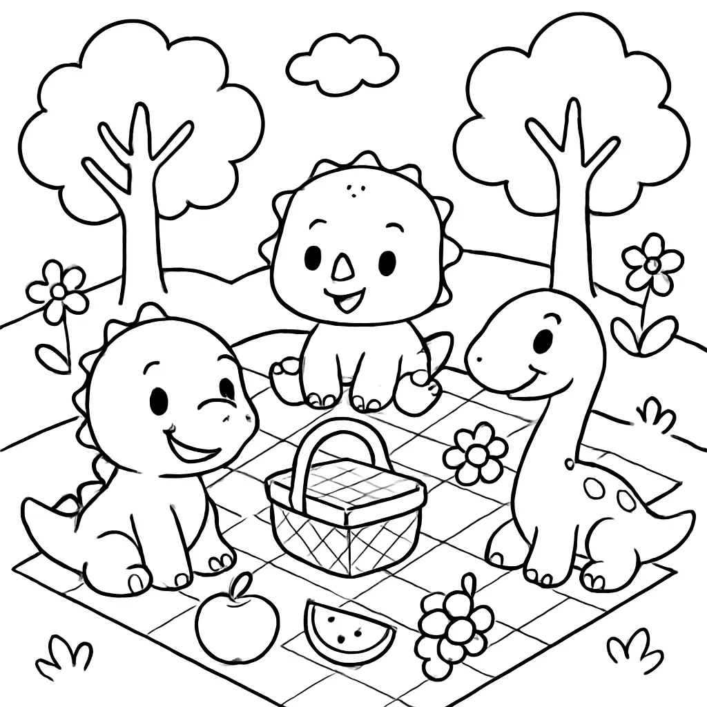 Dinosaurs Coloring Pages – 046