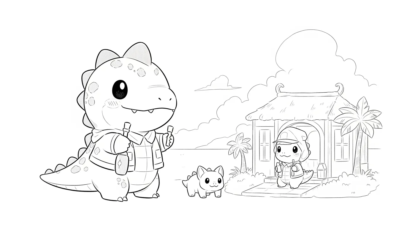 Dinosaurs Coloring Pages – 052