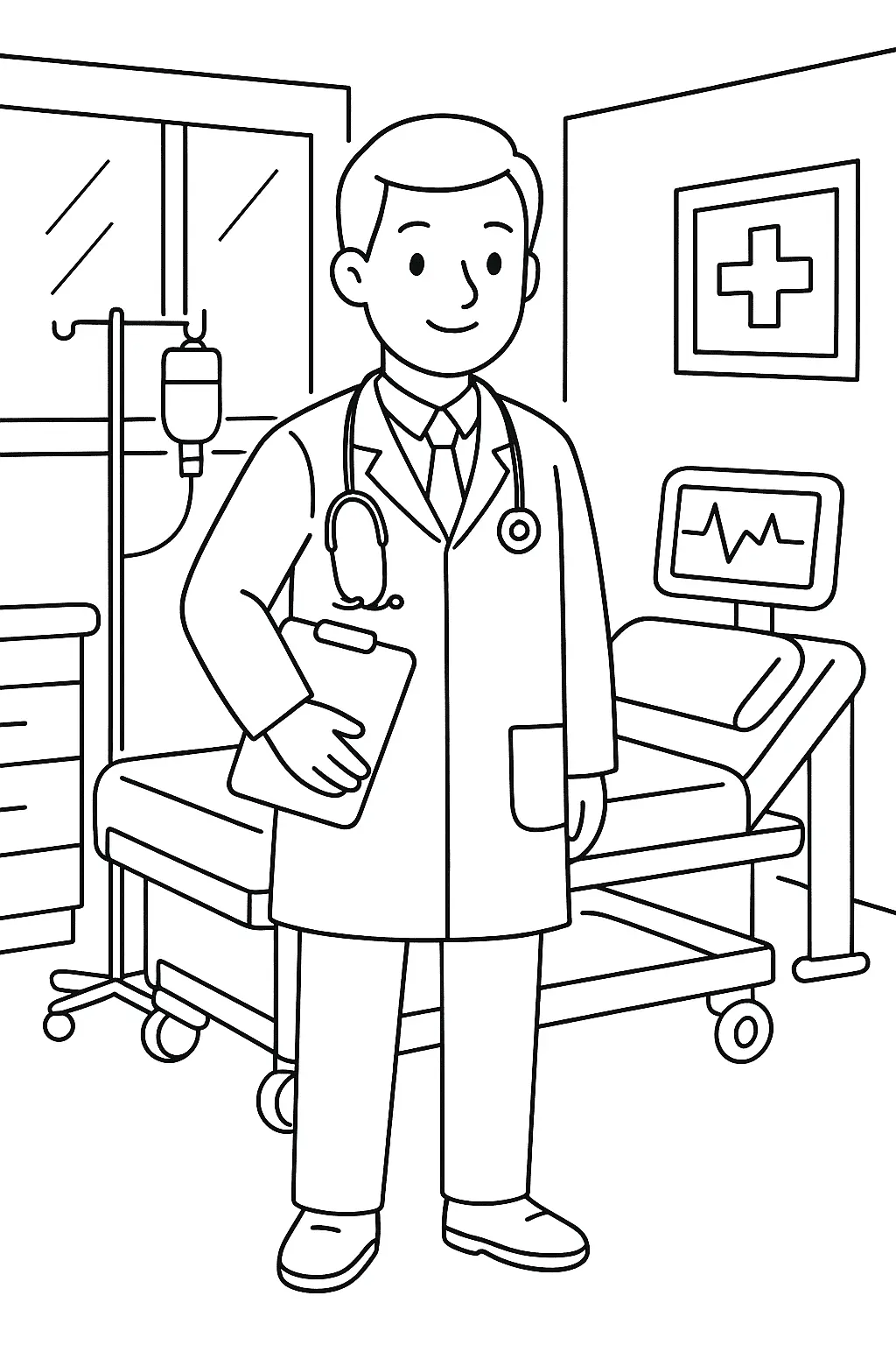 Doctor Coloring Pages – 007