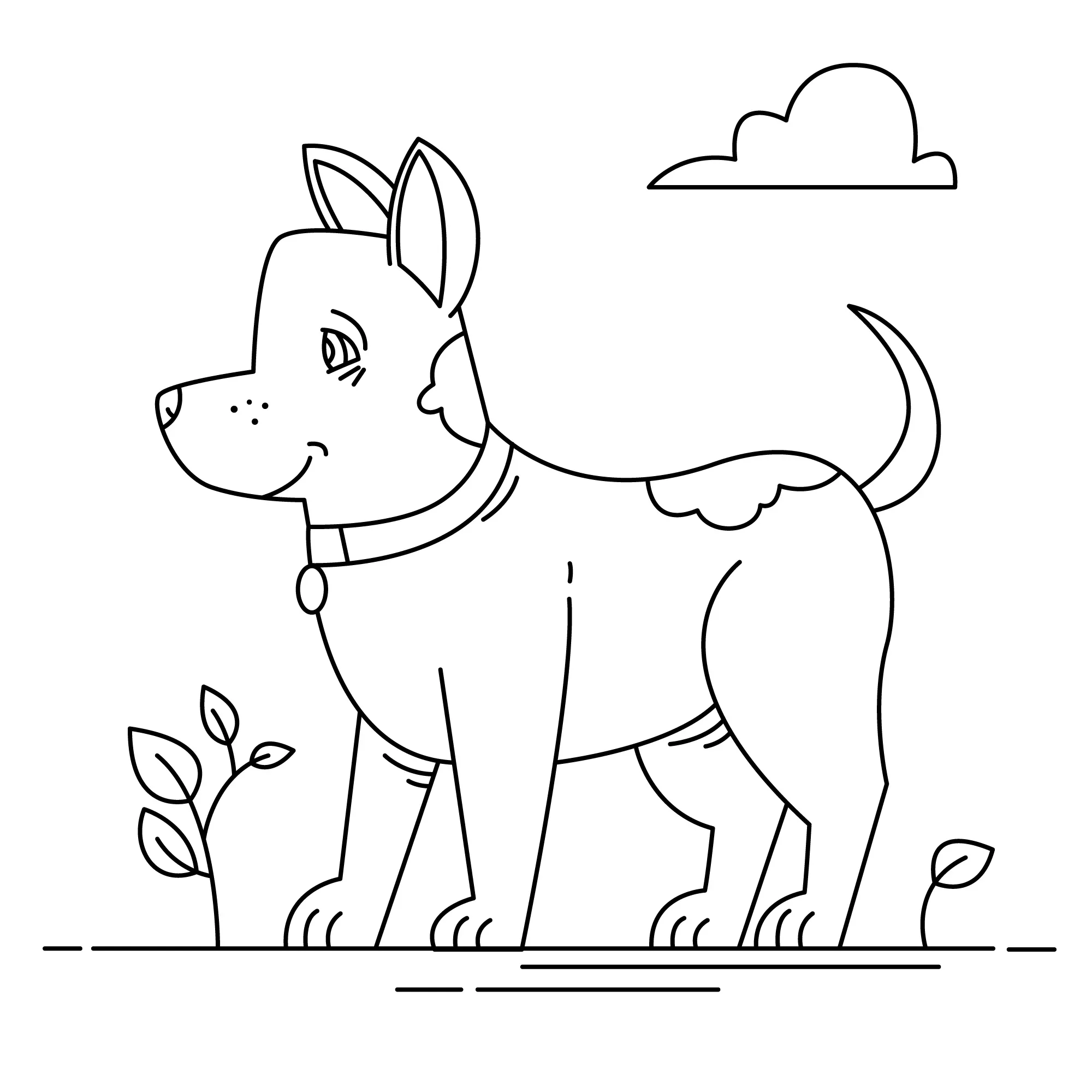 Dogs Coloring Pages – 029