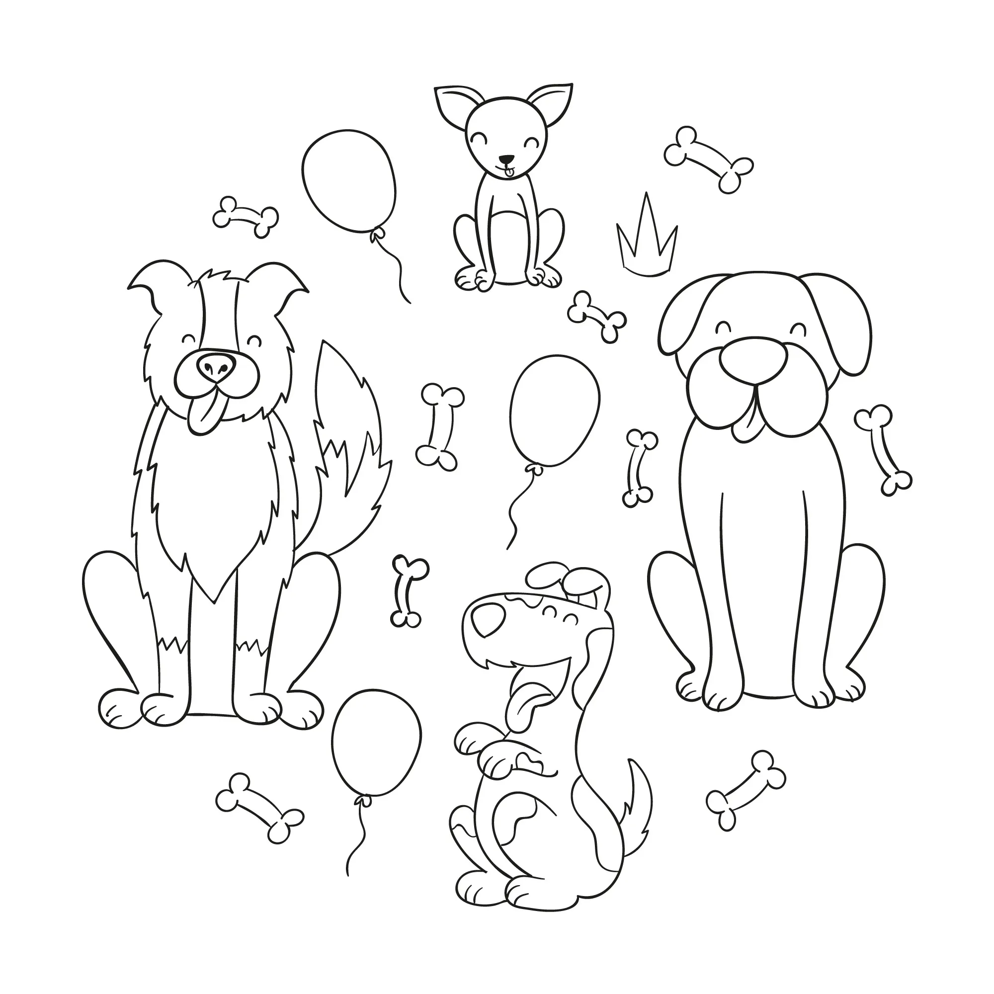 Dogs Coloring Pages – 032
