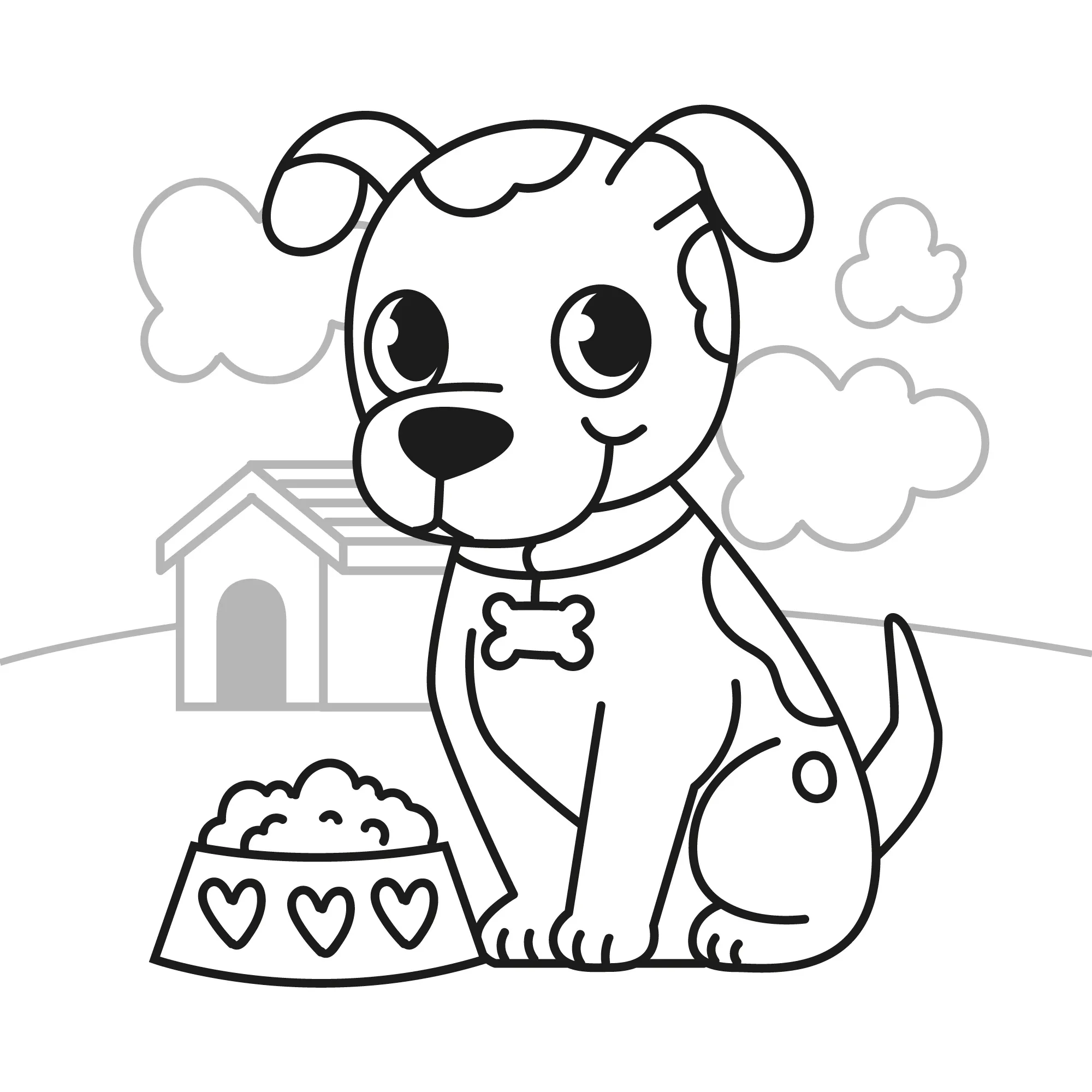 Dogs Coloring Pages – 036