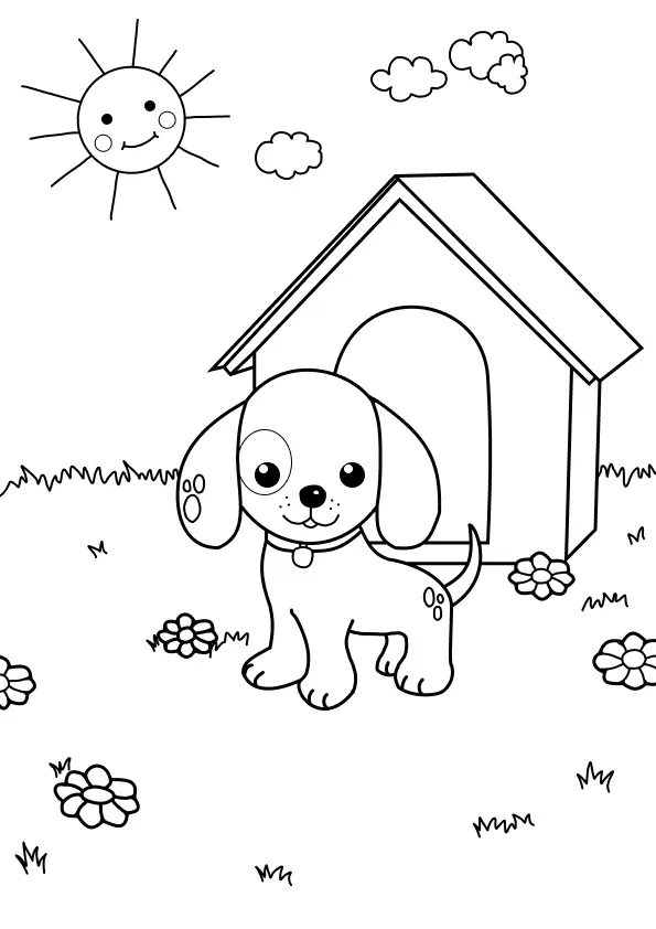 Dogs Coloring Pages – 044