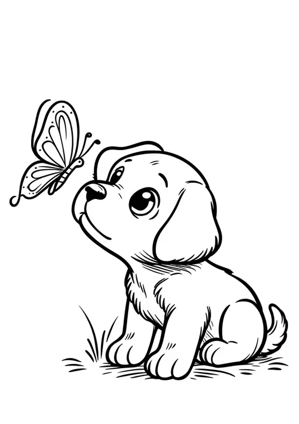 Dogs Coloring Pages – 045