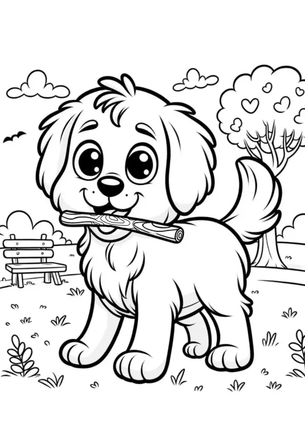 Dogs Coloring Pages – 047