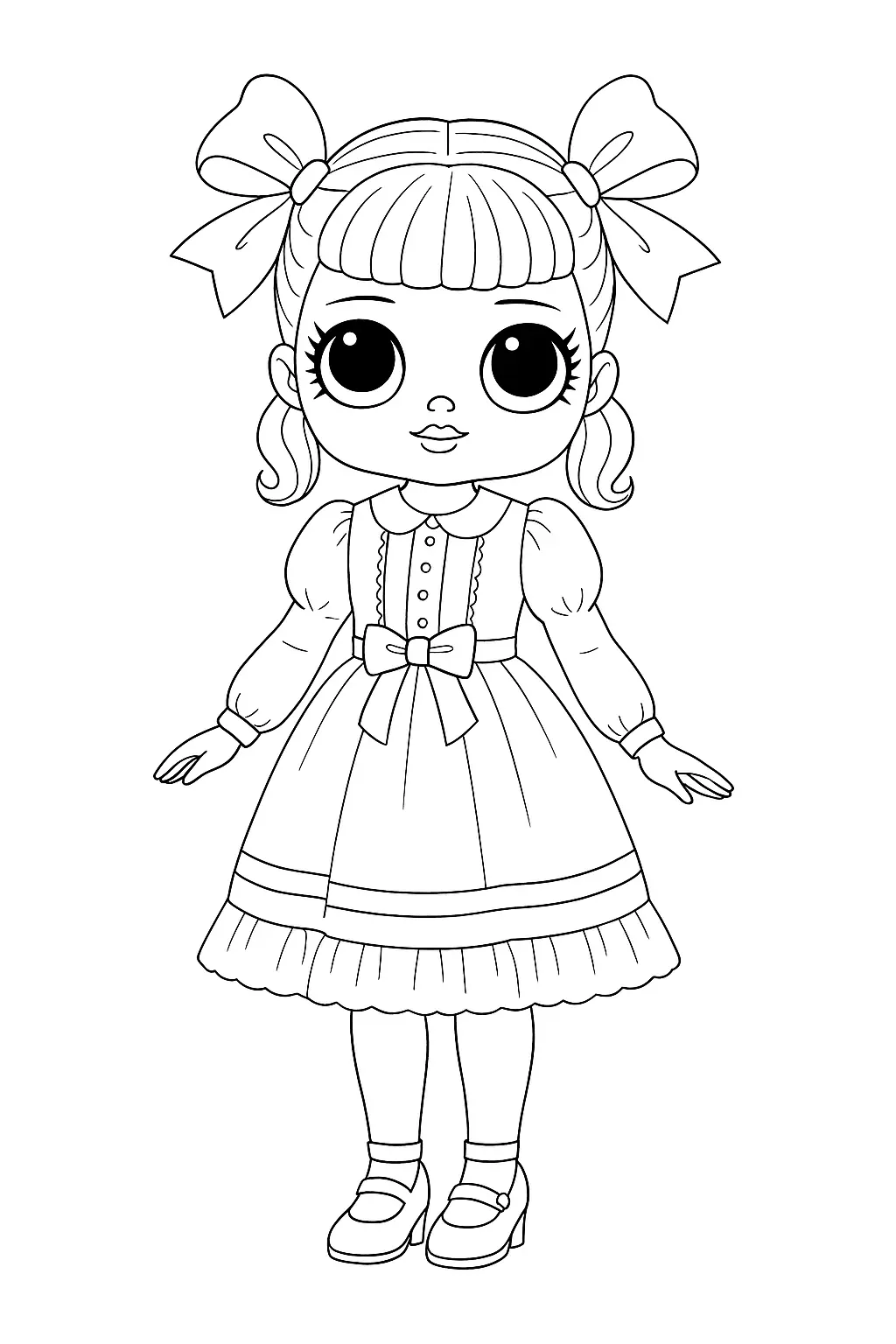 Dolls Coloring Pages – 033