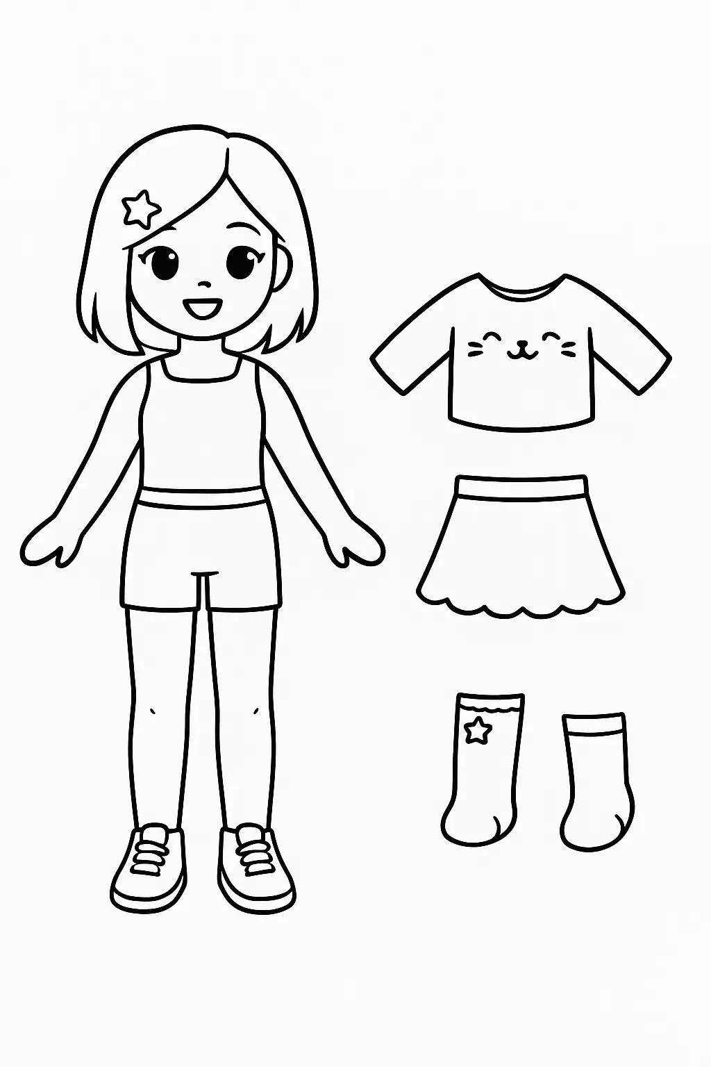 Dolls Coloring Pages – 034