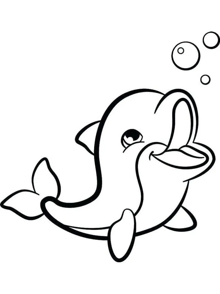 Dolphins Coloring Pages – 011