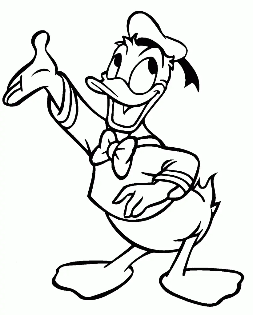 Donald Duck Coloring Pages – 007