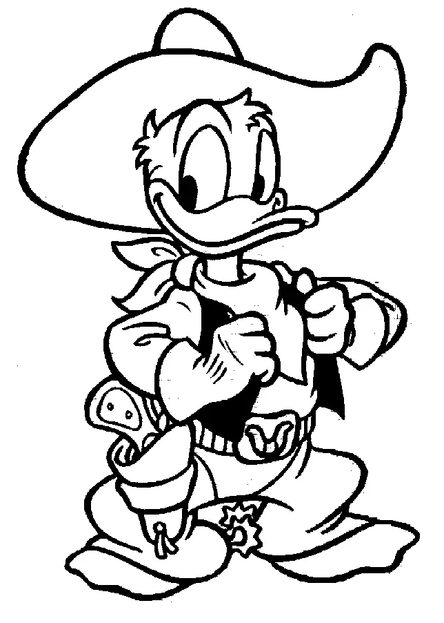Donald Duck Coloring Pages – 009