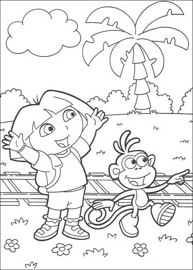 Dora Coloring Pages – 009