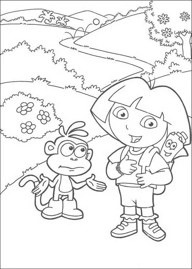 Dora Coloring Pages – 019