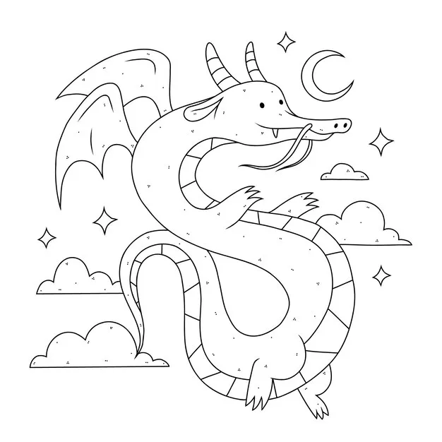 Dragons Coloring Pages – 022