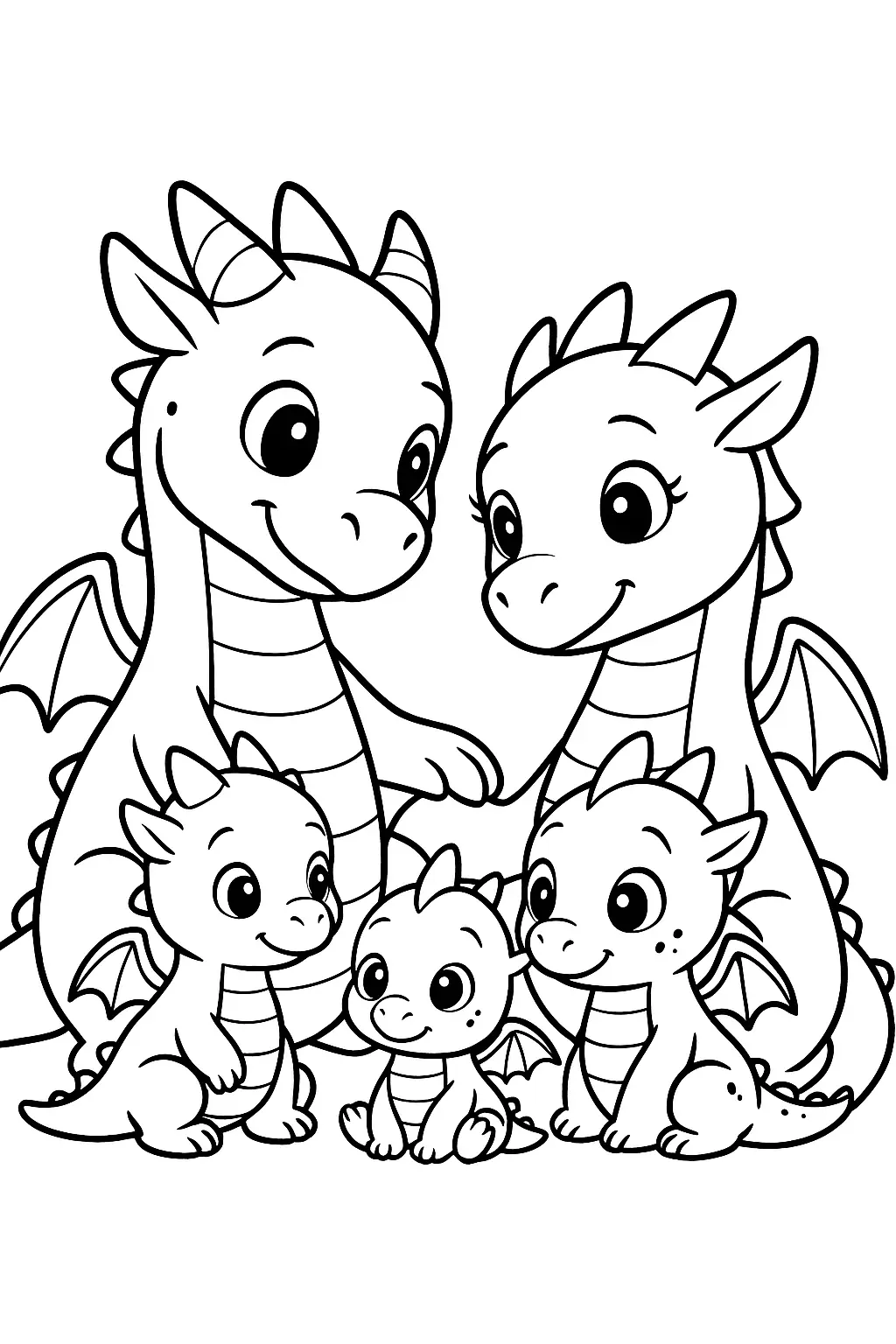 Dragons Coloring Pages – 030