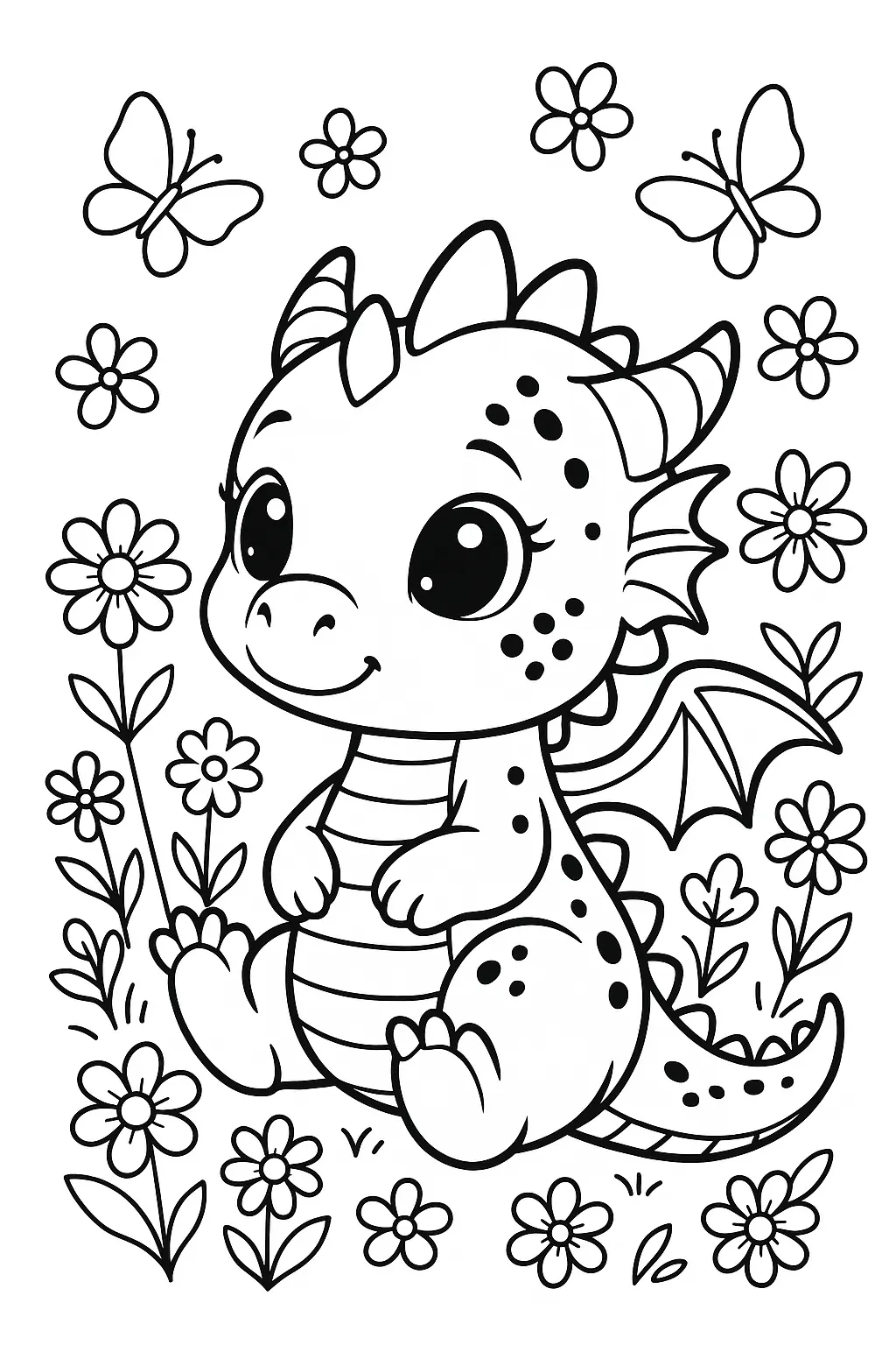 Dragons Coloring Pages – 034