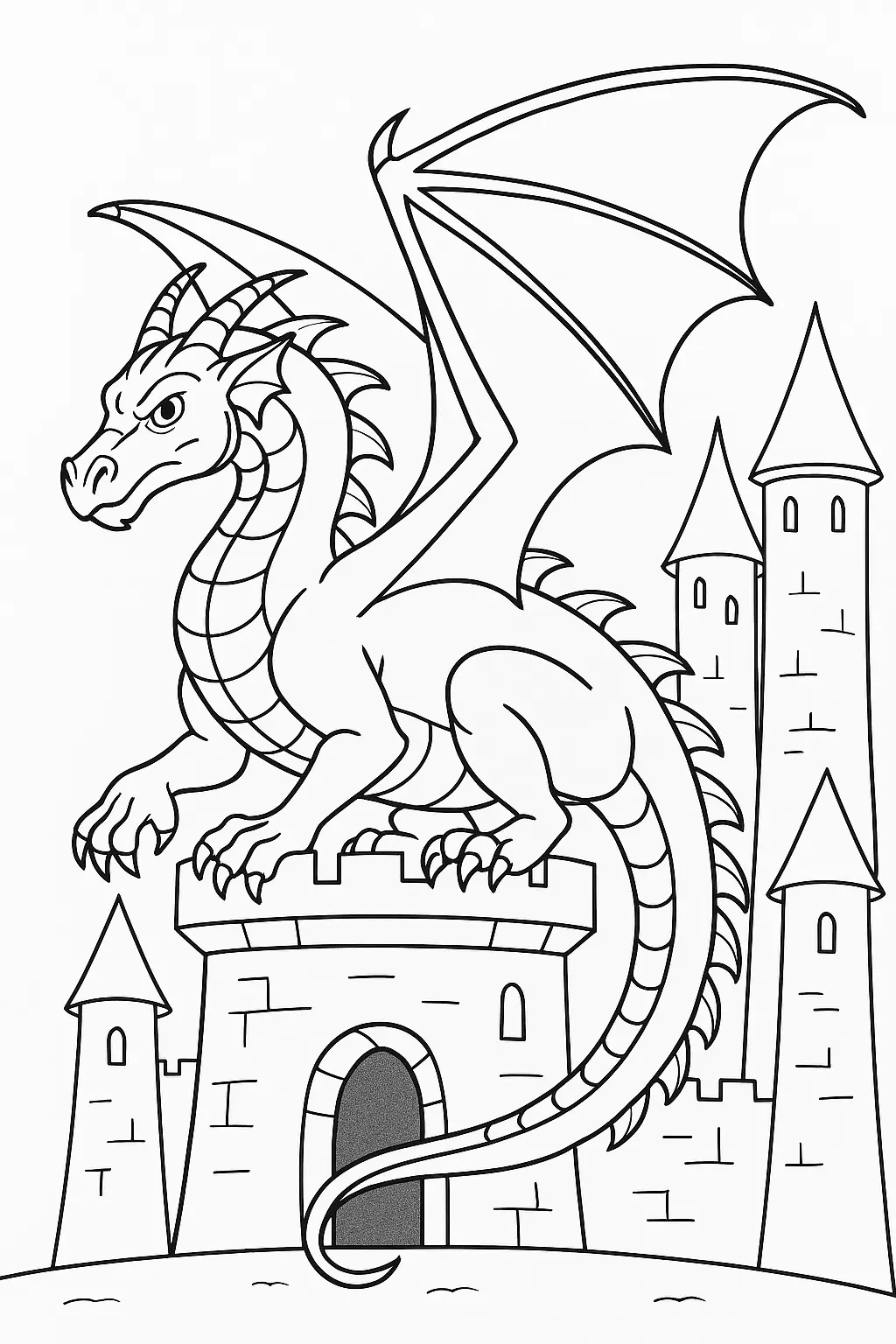 Dragons Coloring Pages – 041