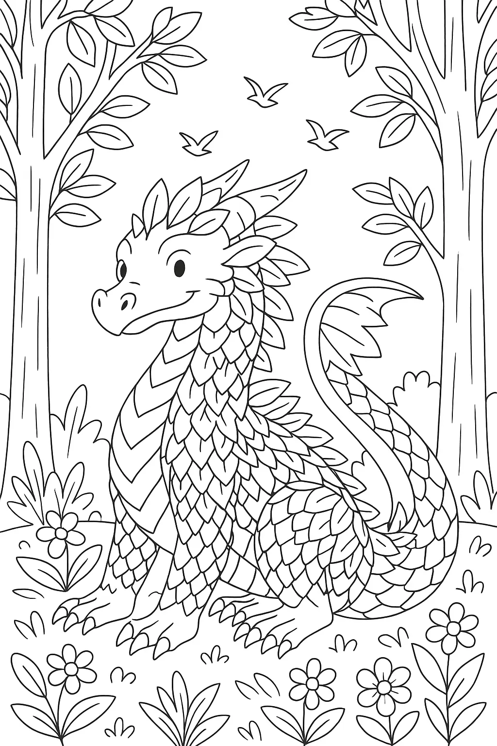 Dragons Coloring Pages – 043