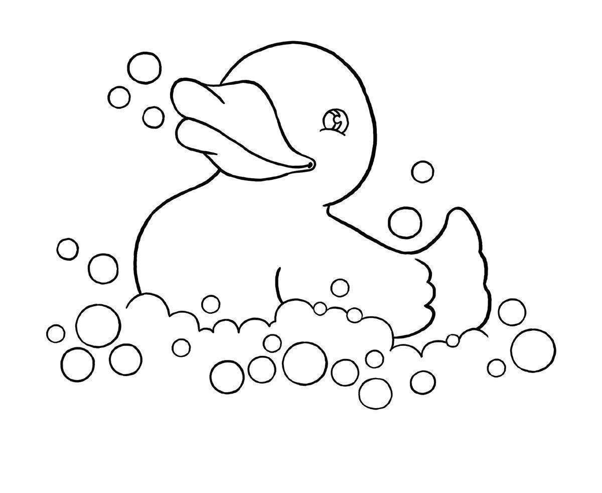 Ducklings Coloring Pages – 002