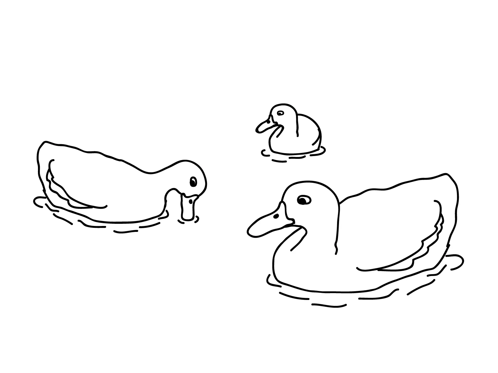 Ducklings Coloring Pages – 010