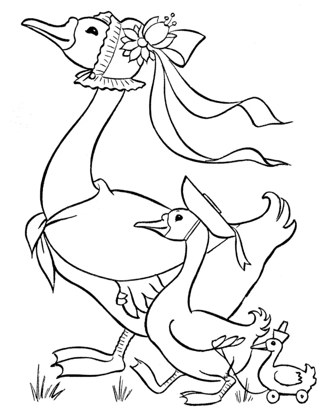 Ducklings Coloring Pages – 014