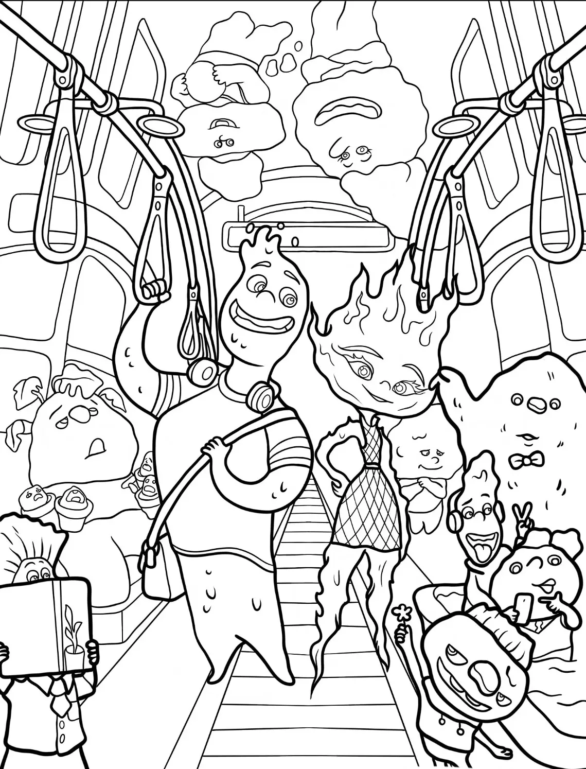 Elements Coloring Pages – 012