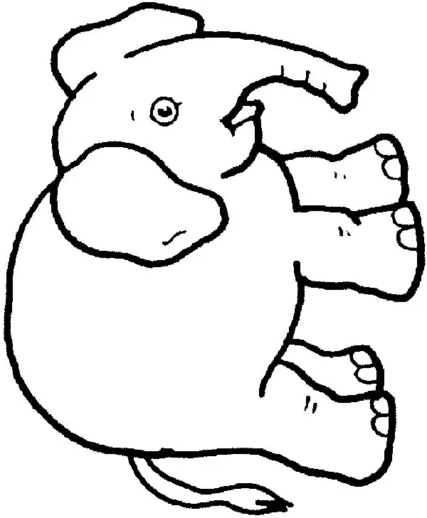 Elephants Coloring Pages – 009