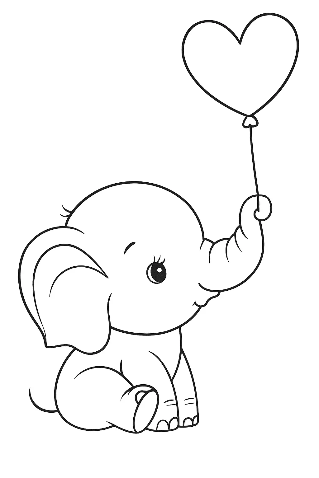 Elephants Coloring Pages – 018