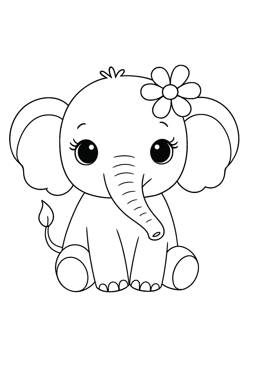 Elephants Coloring Pages – 022
