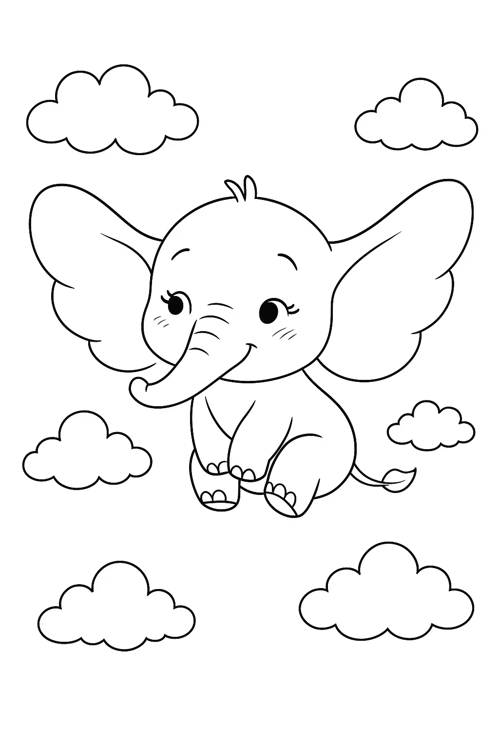 Elephants Coloring Pages – 030