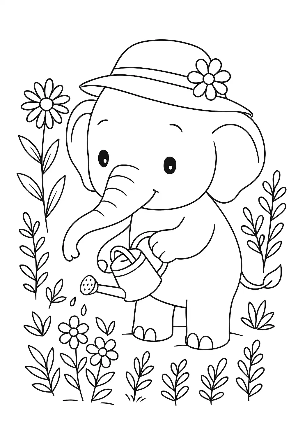 Elephants Coloring Pages – 031