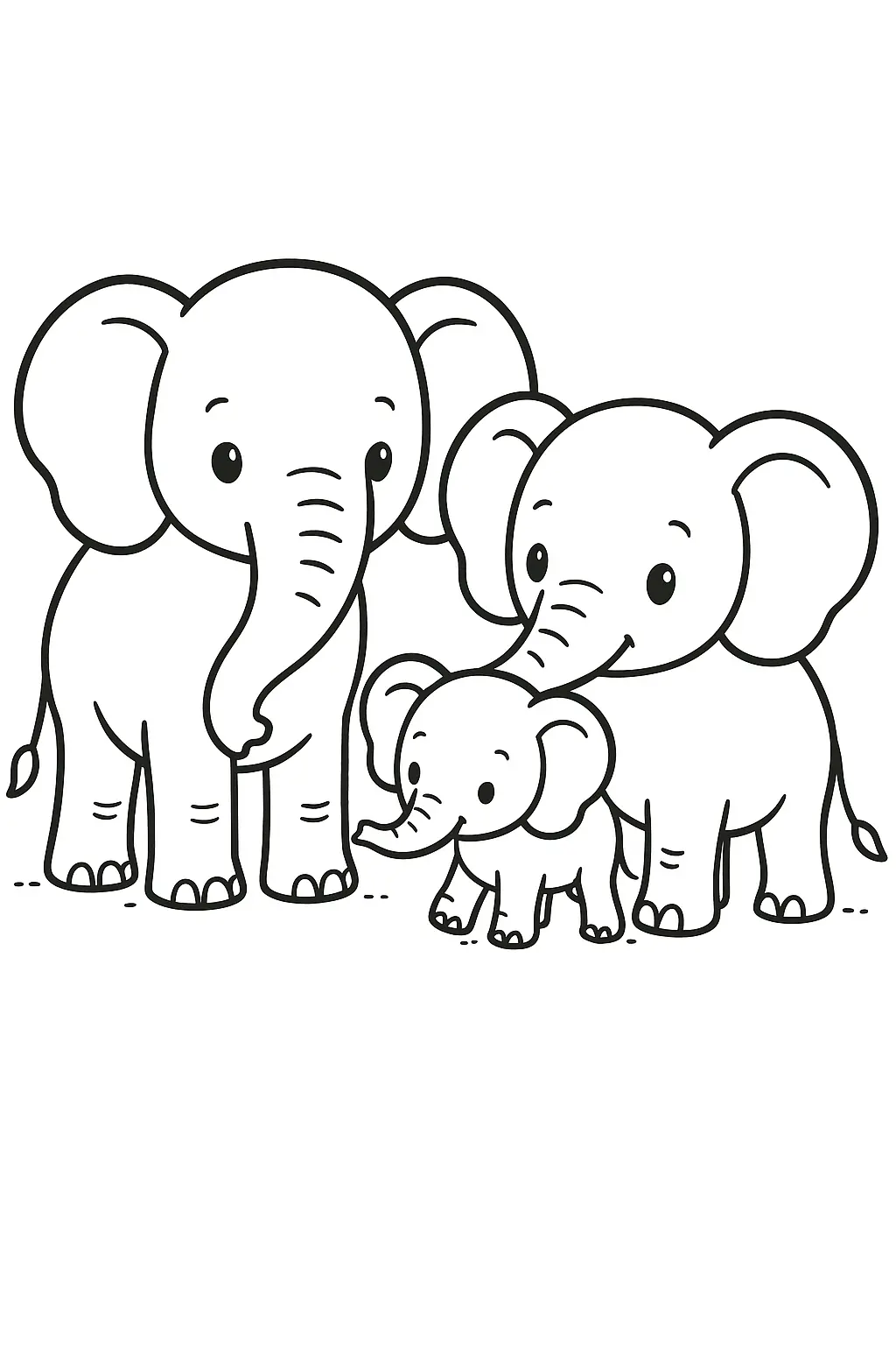 Elephants Coloring Pages – 033