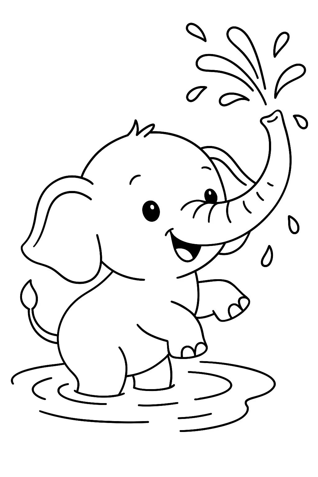 Elephants Coloring Pages – 035