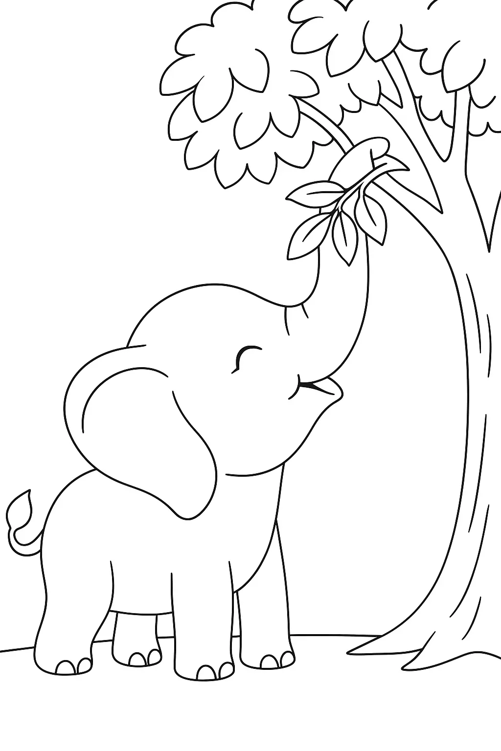 Elephants Coloring Pages – 039