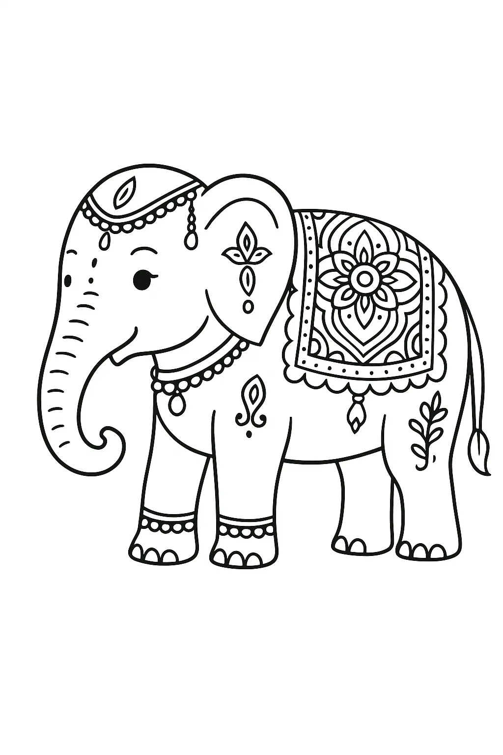 Elephants Coloring Pages – 040