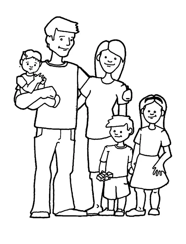 Families Coloring Pages – 007