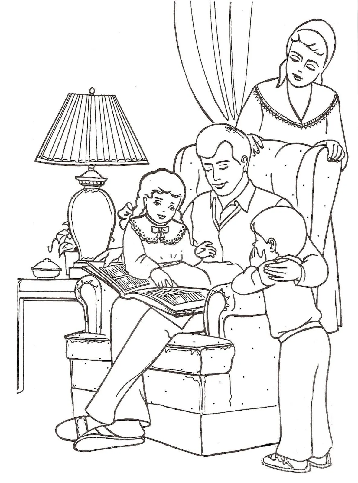 Families Coloring Pages – 011