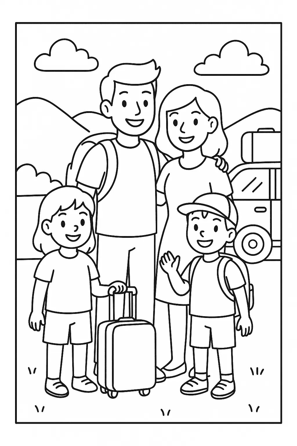 Families Coloring Pages – 028