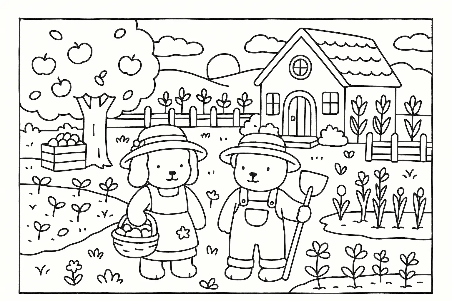Farm Coloring Pages – 019