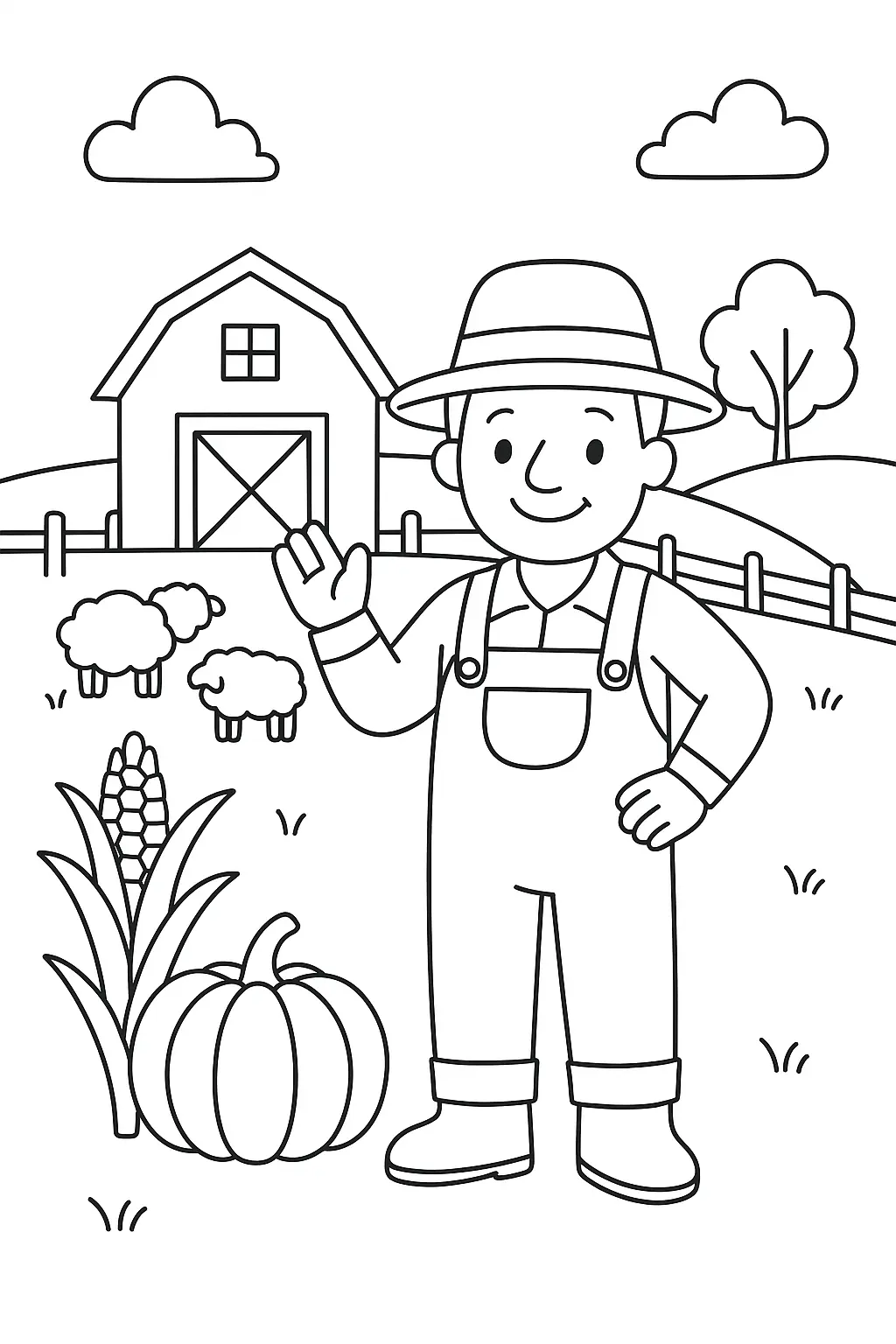 Farm Coloring Pages – 044