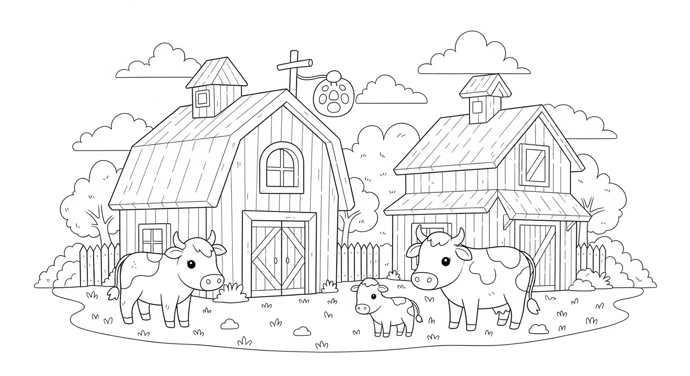 Farm Coloring Pages – 045