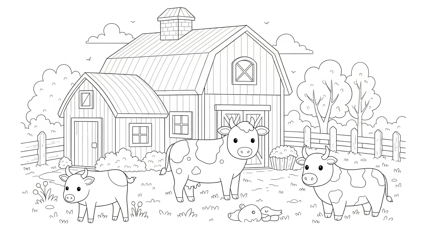 Farm Coloring Pages – 046