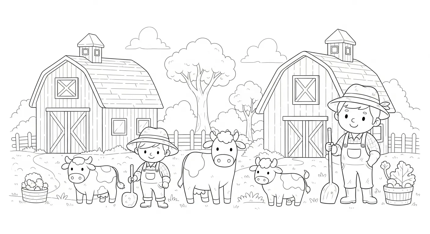 Farm Coloring Pages – 047