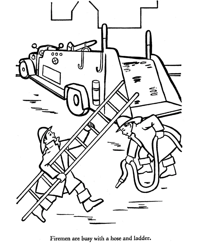 Firefighters Coloring Pages – 015